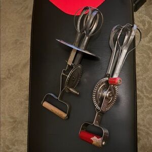 Rustic Red and Brown Vintage Kitchen Tools